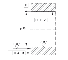 角接觸球軸承單元 ZKLFA1263-2Z, 雙向，螺釘安裝，兩側(cè)間隙密封