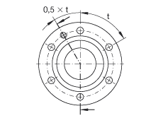 推力角接觸球軸承 ZKLF30100-2Z, 雙向，螺釘安裝，兩側間隙密封