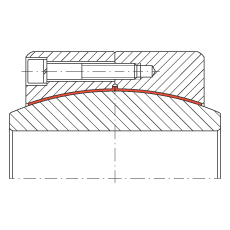 大的關(guān)節(jié)軸承 GE480-DW, 根據(jù) DIN ISO 12 240-1 標(biāo)準(zhǔn)，免維護(hù)