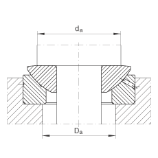 推力關(guān)節(jié)軸承 GE140-AX, 根據(jù) DIN ISO 12 240-3 標(biāo)準(zhǔn)，需維護(hù)